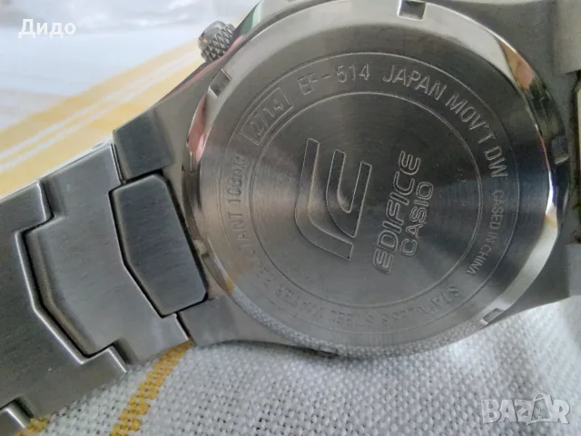 CASIO EDIFICE Alarm Chronograph, снимка 4 - Водоустойчиви - 55350368