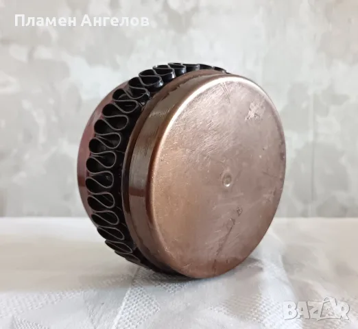 Винтидж медна кутия. Ръчна изработка 9см., снимка 7 - Декорация за дома - 55669200