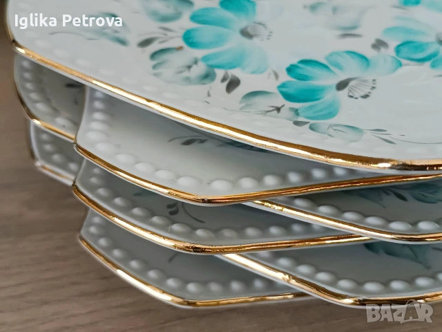 Сервиз за десерт Изида, снимка 4 - Антикварни и старинни предмети - 54982334