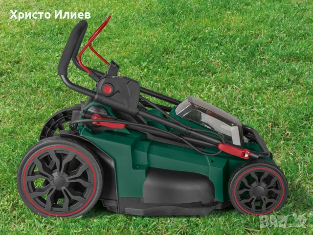 Parkside Мощна Акумулаторна косачка 50L PARKSIDE 2 x 20V = 40V Li-Ion, снимка 4 - Градинска техника - 54501251
