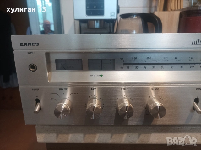 Продавам винтидж ресийвър Erres hifi sound project TA6000, снимка 3 - Ресийвъри, усилватели, смесителни пултове - 54487136
