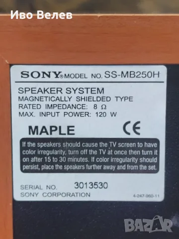 Тонколони Sony SS-MB250H, снимка 6 - Тонколони - 55588233
