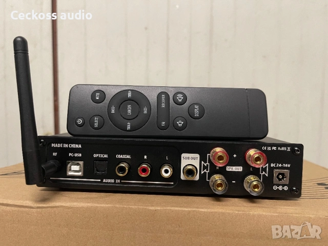 AIYIMA D05 – Hi-Fi Bluetooth DAC Amplifier 2×120W / USB / Optical / Sub Out, снимка 3 - Ресийвъри, усилватели, смесителни пултове - 54721921