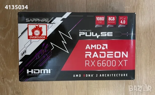NEW SAPPHIRE Pulse Amd Radeon RX 6600 xt GAMING OC 8GB