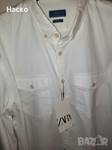 Zara памучна риза XL, снимка 2 - Ризи - 54717311