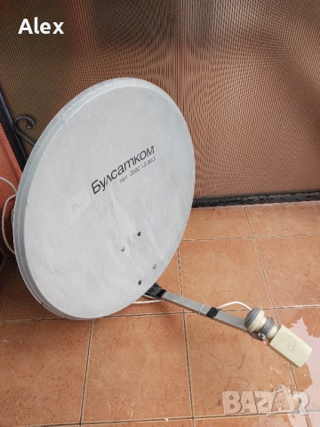 Сателитна антена, приемник за сателитна телевизия, кабел