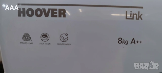 Сушилня Hoover клас A++, термопомпа 8кг. внос от Германия, снимка 6 - Сушилни - 55247255