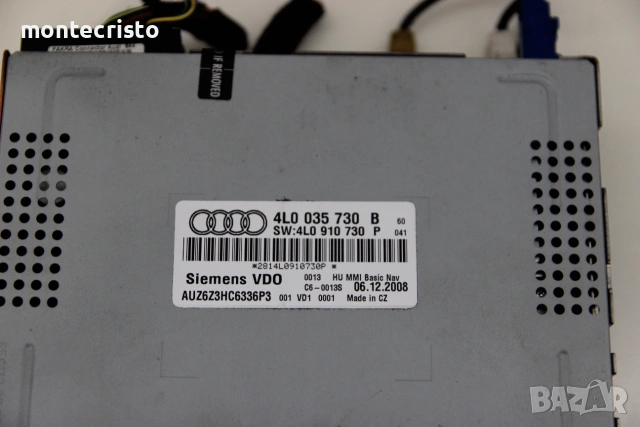 GPS Навигация Audi A4 B8 (2007-2011г.) 4L0 035 730 B / 4L0035730B / SW:4L0 910 730 P / MMI, снимка 2 - Части - 55143504