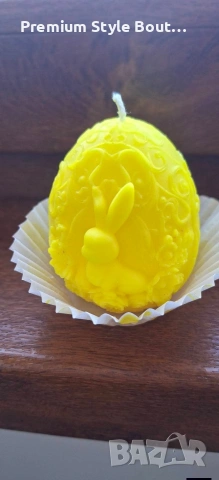 Великденски свещи яйце със зайче, снимка 5 - Декорация за дома - 54004844