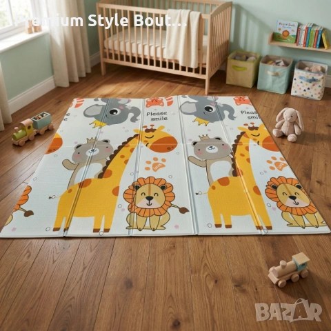 Двулицев образователен детски килим 180 х 200 см , снимка 3 - Друга електроника - 53999553