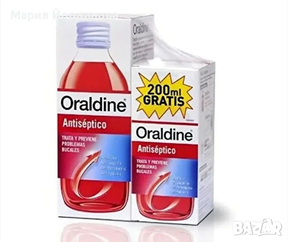 Вода за уста, Oraldine, 2 бр., 400 ml + 200 мл
