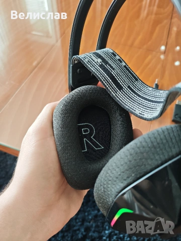 Безжични геймърски слушалки Logitech g733, снимка 4 - Слушалки и портативни колонки - 54487705