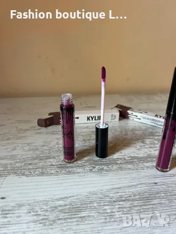 1.5 евро KYLIE ново лилаво матово червило в кутия на марката с аромат на шоколад 💄