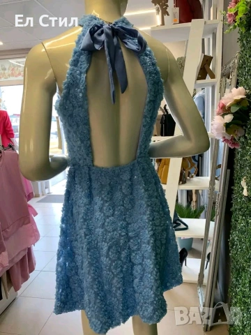 🌹Дамска рокля С 3д цветя,стандартен размер за С и М, снимка 3 - Рокли - 53960942