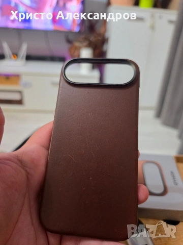 Употребяван кожен кейс NOMAD Traditional Leather Case за iPhone Air - Естествена кожа #61, снимка 3 - Калъфи, кейсове - 54634596