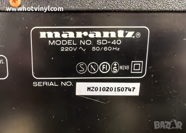 Дек Marantz SD-40, снимка 4 - Декове - 54986290