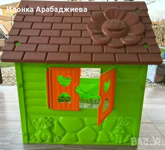 Детска градинска къщичка – Зелена,синя и розова къща за игра , снимка 5 - Други - 54590354