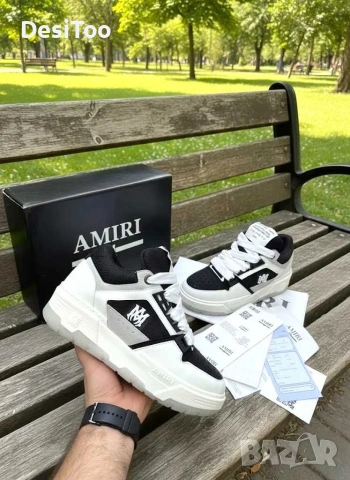 Amiri MA-1 Sneaker "White/Black" , снимка 5 - Маратонки - 54335086