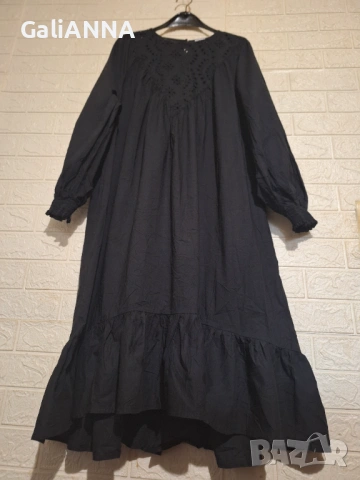 СТРАХОТНА РОКЛЯ ЕФЕКТЕН МОДЕЛ 3XL-4XL, снимка 2 - Рокли - 54393492