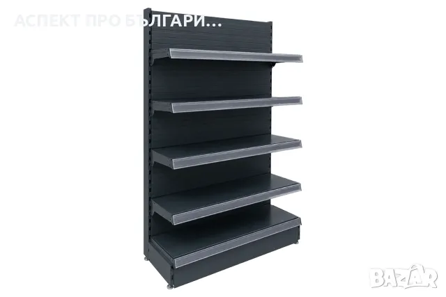 Крайстенен стелаж 30х165,L100,B30/4х30, снимка 2 - Стелажи и щандове - 55655218