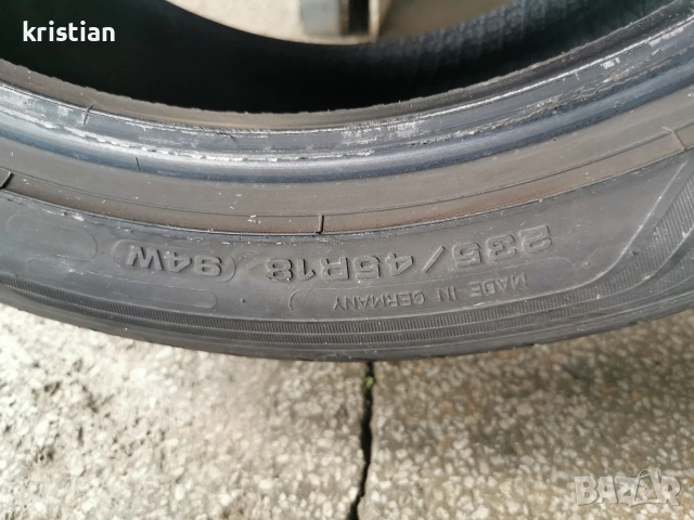 235 45 18 goodyear 2бр, снимка 3 - Гуми и джанти - 54823770
