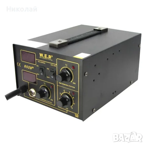 Компресорна станция за запояване WEP 852D+, горещ въздух, поялник, снимка 4 - Поялници и запояване - 55294215