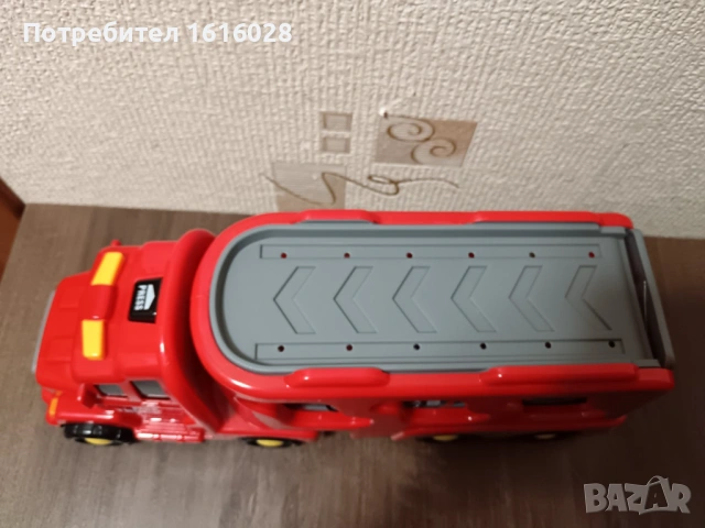 Голям пожарен автовоз със звук и светлина с 3 камиона и 1 хеликоптер., снимка 11 - Коли, камиони, мотори, писти - 44110271