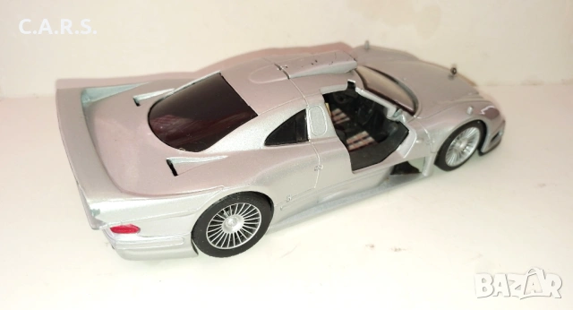 Mercedes Benz CLK-GTR Street Version MAISTO 1:26, снимка 4 - Колекции - 54699019