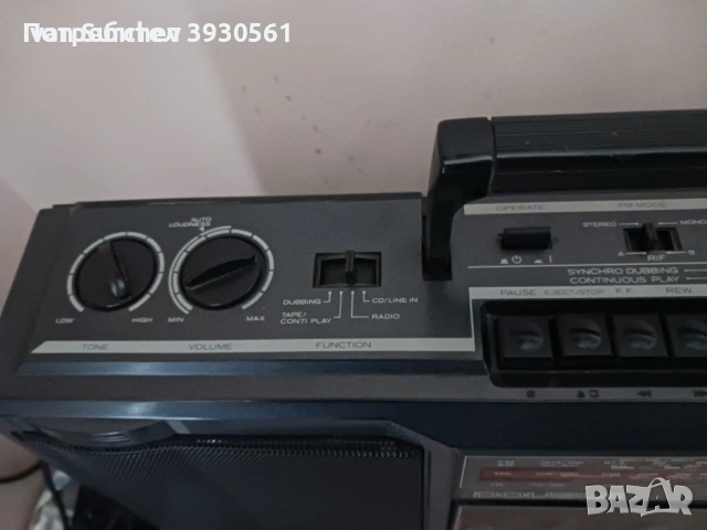 Радиокасетофон hitachi TRK-W27E КАТО НОВ, снимка 2 - Радиокасетофони, транзистори - 54436495