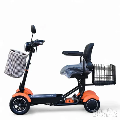 Олекотена сгъваема електрическа четириколка 750W, с литиевa батерия, 10Ah, Max Motors, снимка 2 - Инвалидни скутери - 55573297