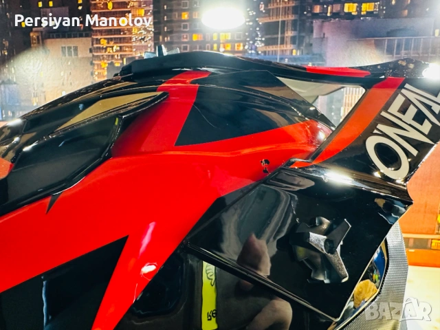 Детска мотокрос каска Oneal 2 Series Youth | Black/Orange | Размер L | 51-52 см, снимка 8 - Спортна екипировка - 54167608