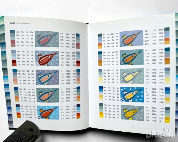 Color Index 2: Over 1500 New Color Combinations Визуален каталог Графичен Дизаин Теория на Цветовете, снимка 7 - Специализирана литература - 55208070