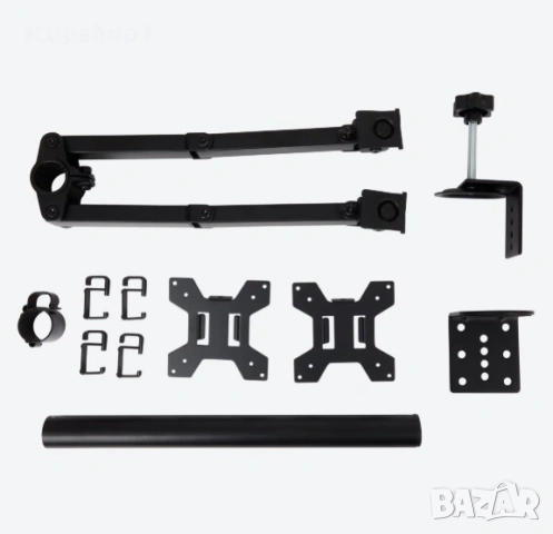 Battletron Dual monitor ARM Мониторно рамо за 2 екрана , снимка 4 - Геймърски - 54680711