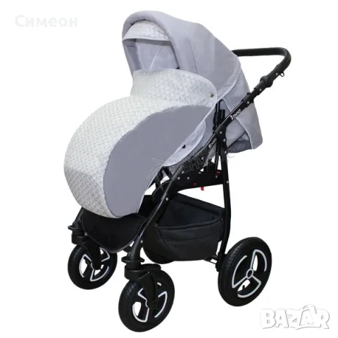 Бебешка количка Domino SILVER BIJOU - NIO, снимка 8 - Детски колички - 55293982
