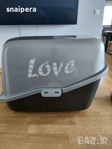 Котешка Тоалетна Затворена с Вратичка и Филтър Nestor Love 56 х 39 x 38.5cм + аксесоари, снимка 3 - За котки - 55236969