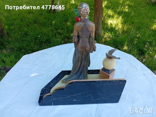 стара антична скулптура Франция , снимка 3 - Антикварни и старинни предмети - 54593380