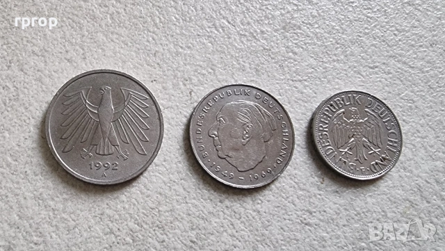 Германия. ФРГ . 1 , 2 и 5  дойче марки. , снимка 9 - Нумизматика и бонистика - 38325471