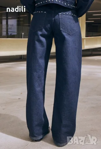 Bershka Baggy Дънки, размер XS/S, снимка 3 - Дънки - 55697432