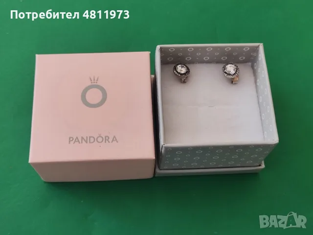 Оригинални сребърни обеци Пандора pandora