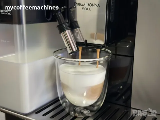 Кафемашина DeLonghi PrimaDonna SOUL ECAM610.74, снимка 4 - Кафемашини - 55629497