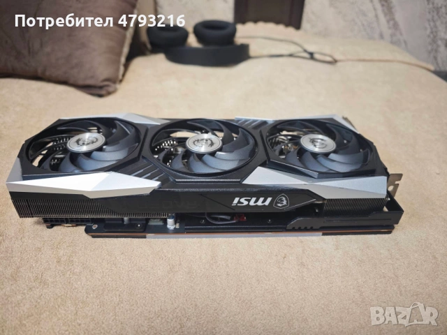 Видео карта RX 6800 XT MSI Trio Тествана 15мин Furmark