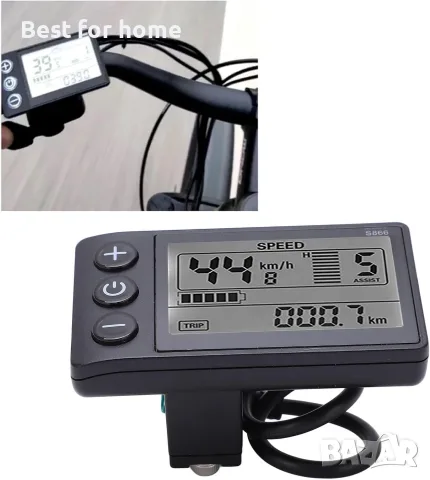 Електрически LCD дисплей, електрически S866 LCD дисплей измервателен уред 24V 36V 48V , снимка 4 - Друга електроника - 55627245