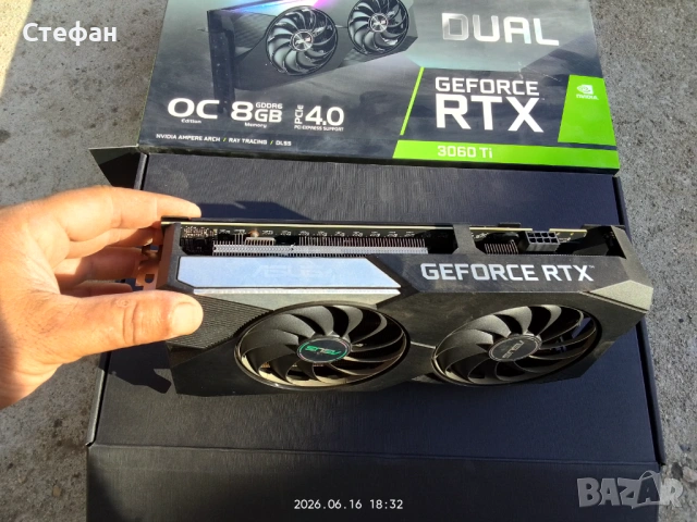 Asus dual Geforce RTX 3060 TI 8GB 8-pin 