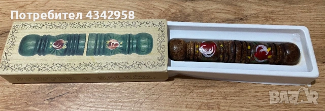 Комплект винтидж солничка и пиперничка от дърво “PEFFER + SALZ”. 1970-1980г.