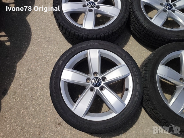 ПРОМОЦИЯ АЛУМИНИЕВИ ДЖАНТИ за VW TIGUAN 5x112 17цола.Отлично състояние., снимка 5 - Гуми и джанти - 54586516