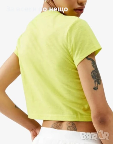 PUMA Dare To Baby Tee Yellow Дамска Жълта Тениска👚Дамска Блуза С Къс Ръкав Код P2635, снимка 2 - Тениски - 54936428
