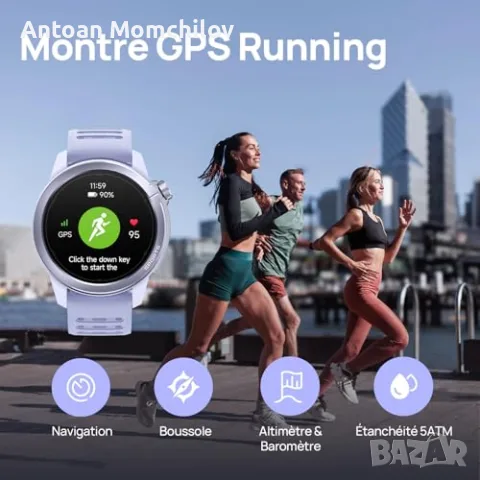 Смарт часовник Mibro GS Active2 AMOLED GPS 1.32, снимка 3 - Смарт часовници - 55399104