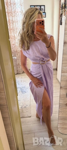 Сатенена рокля, снимка 7 - Рокли - 55059790