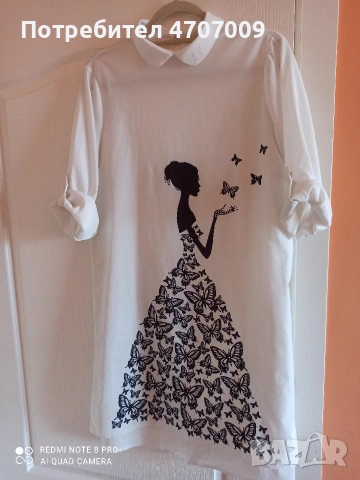 Продавам рокля - туника коприна. Размер Xl, снимка 4 - Рокли - 54108048