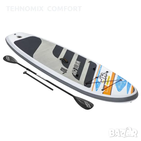  Надуваем падъл борд (SUP) Bestway Hydro-Force White Cap Convertible Set. 305×84×12см.   65341, снимка 4 - Водни спортове - 55629219